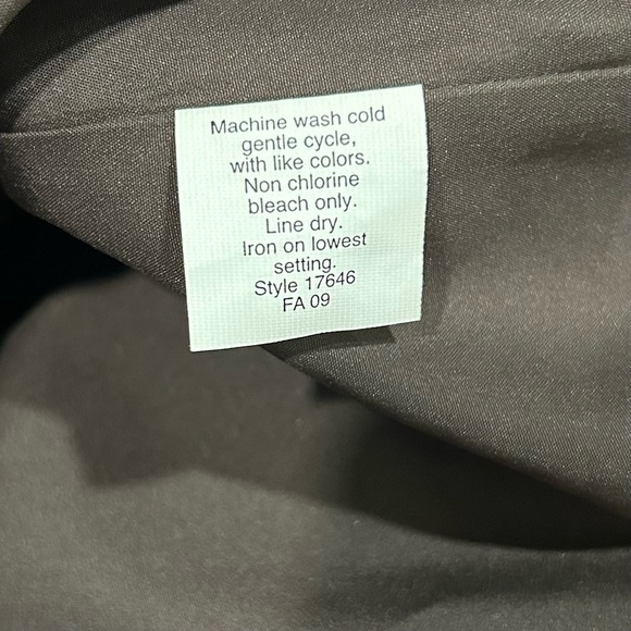 J. Crew Brown Ruffled Sleeveless Silk Blend A-Line Knee Length Dress Size 4 - Picture 5 of 6